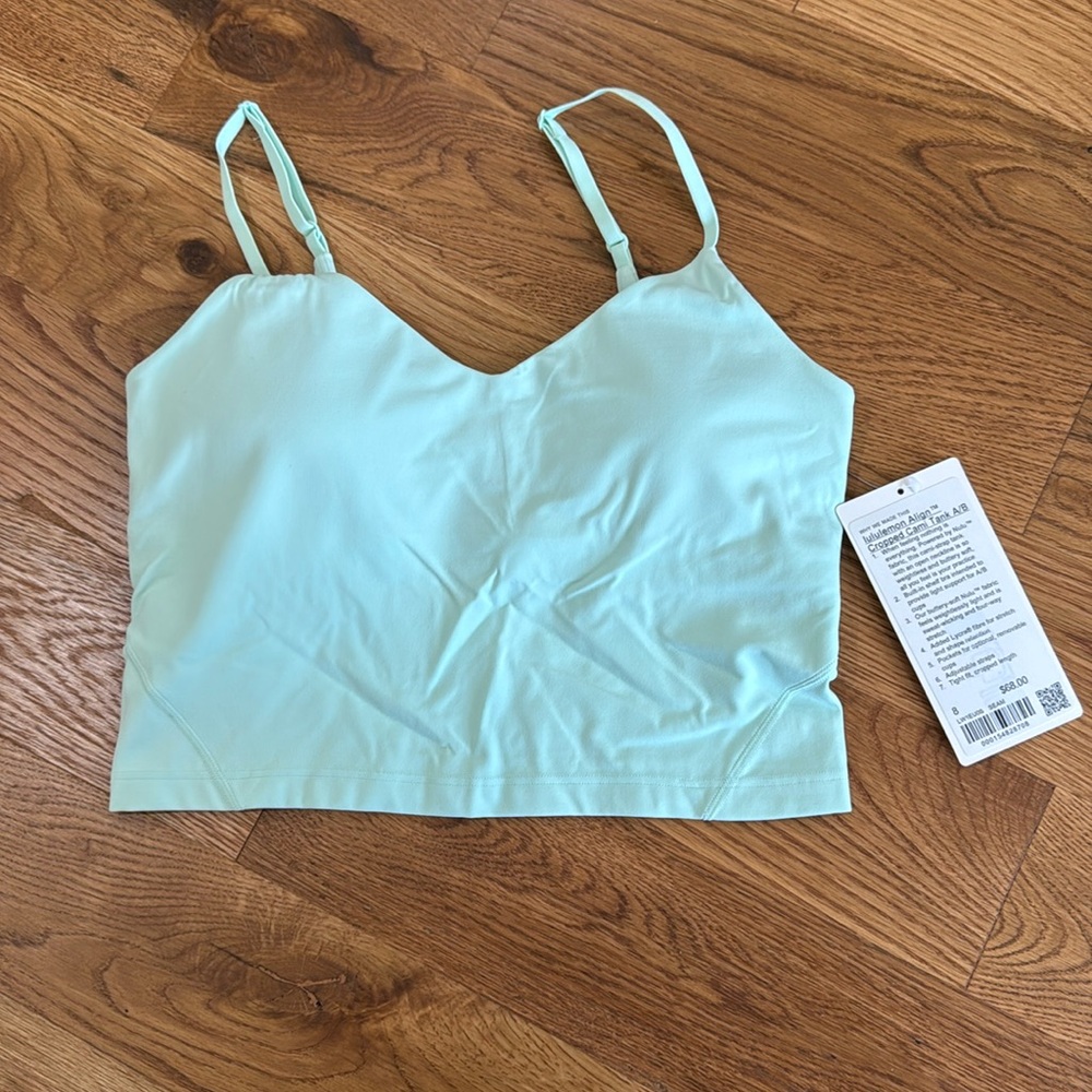 NWT Lululemon Align Cropped Cami Tank A/B Size 8